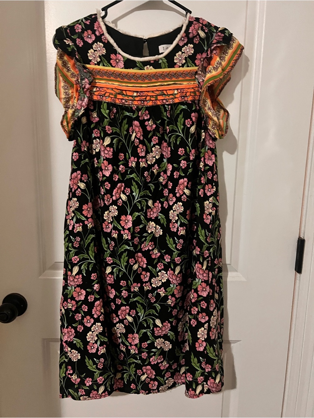 THML Black Floral Fall Dress